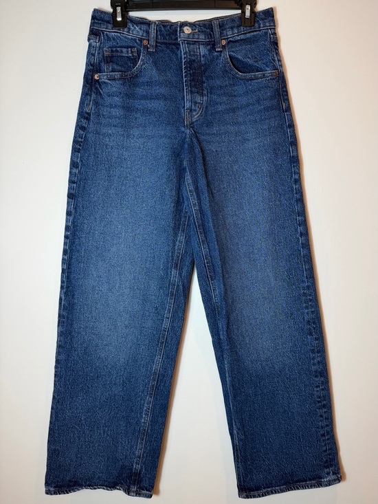 Old Navy Denim - Old Navy Slouchy High Rise Wide-Leg Marin Jeans Dark Wash Size 0